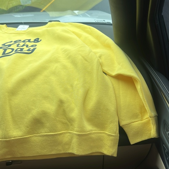 With Love from Emily + Meritt ~ Yellow Seas the Day Sweatshirt ~ Large - Picture 13 of 17